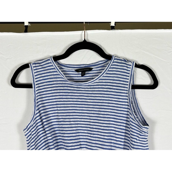 Banana Republic Blue White Striped Tank- XS - Picture 3 of 8